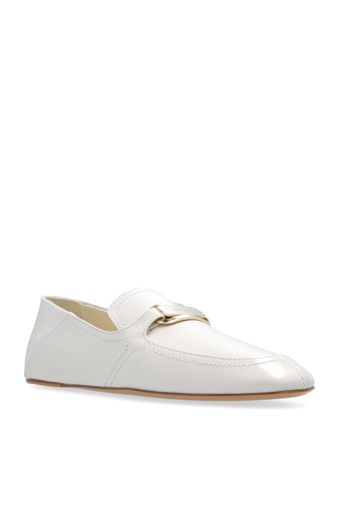 Ferragamo アイボリー ローファー　エナメル FERRAGAMO 'Elaine' loafers | Women's Shoes | Vitkac